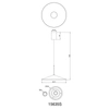 Loftowa wisząca lampa Lampone 15635S LED 18W 4000K stożek czarny