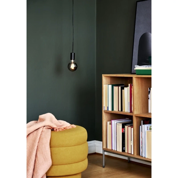 Industrialna lampa wisząca Paco 2112053003 żarówka na kablu czarna