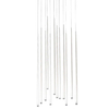 Wisząca lampa sypialniana Lousie LED 36W 3000k nad łóżko biała