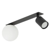 Podtynkowa lampa sufitowa Vox 2 10927 kula mleczna czarny