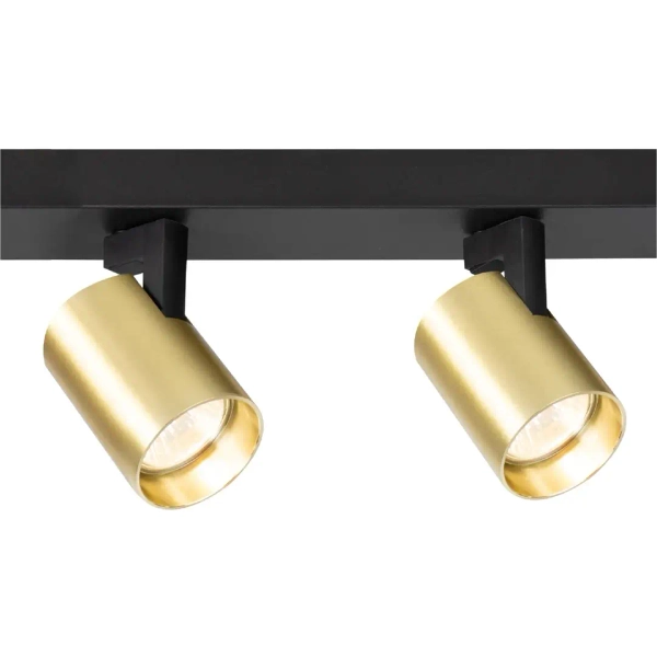 Regulowana lampa sufitowa VOLF SPOT ML1297 do salonu złoty czarny