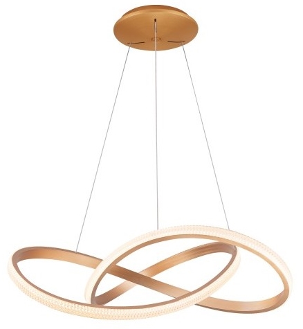 Wisząca lampa do salonu Infinity AZ5097 LED 80W 3000-6500K złota