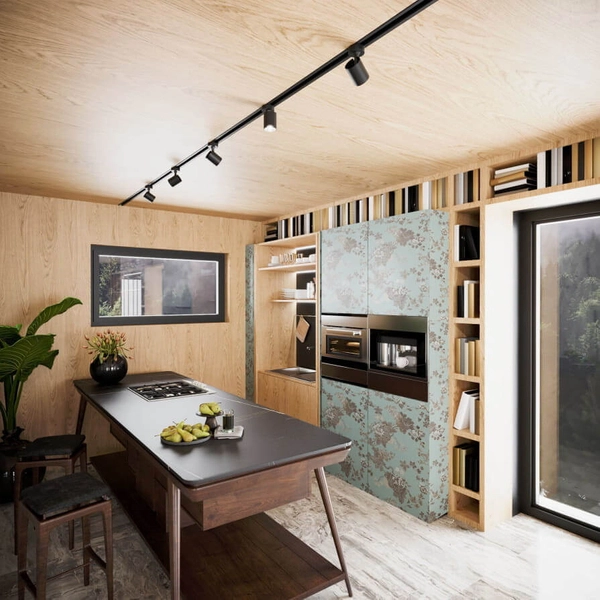 1-fazowy system szynowy Snow zestaw regulowany czarny złoty