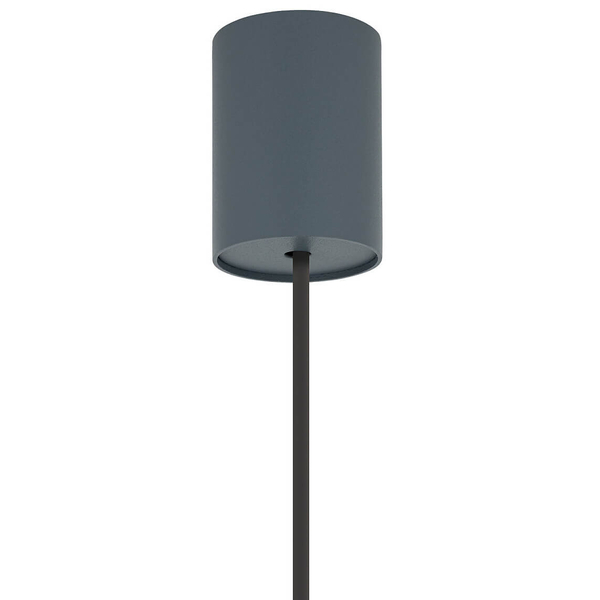 Lampa zwieszana trójkątna ZENITH 11484 do salonu szary błękit