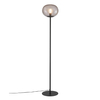 Kulista lampa podłogowa Alton 2010514047 szklana czarny przydymiony