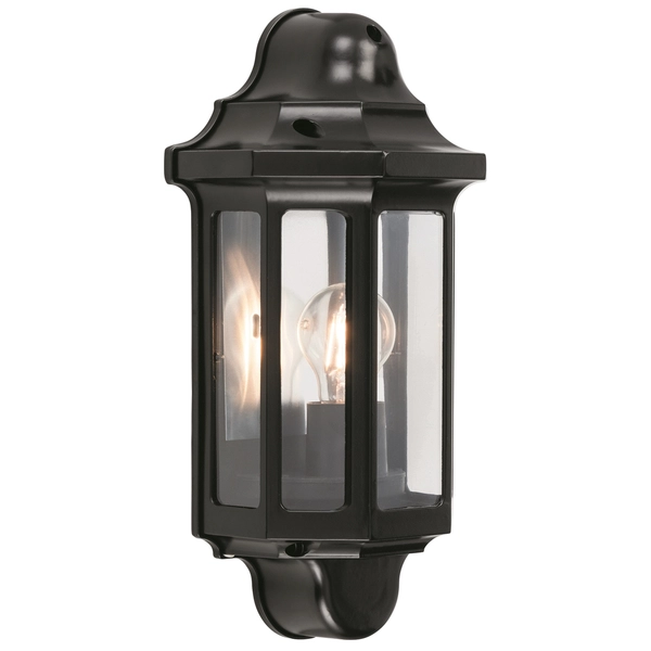 Kinkiet elewacyjny Traditional 1818S Saxby latarnia vintage IP44 czarny