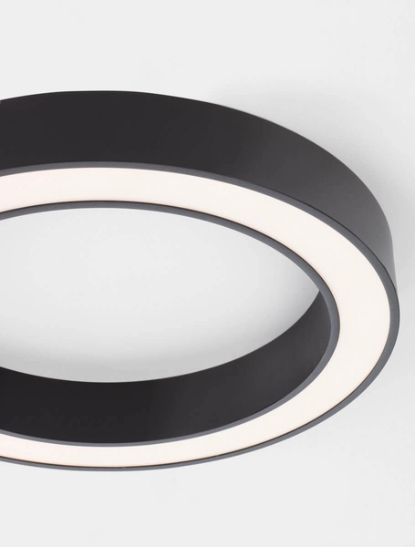 Okrągły plafon pokojowy Claro pierścień LED 50W 2700-4000K czarny
