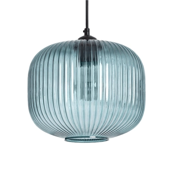 Szklana lampa wisząca Mandi ABR-LWK-MAD kopuła niebieska