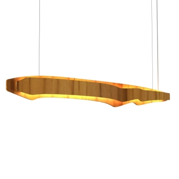 Wisząca lampa Horizon QN-HORIZON-LED-LP-140-TEAK LED 65W 3000K brązowy