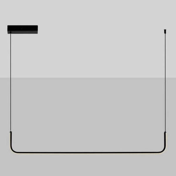 Zwisająca lampa do sypialni PIURA LE44815 LED 20W 3200K listwa czarna