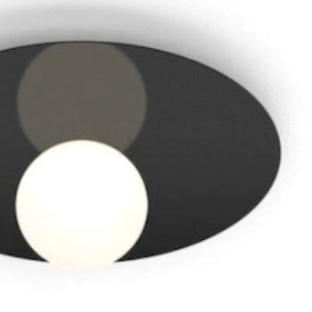 Plafon sufitowy Sombre CGSOMBRE-BLACK35 COPEL kula natynkowy czarny biały