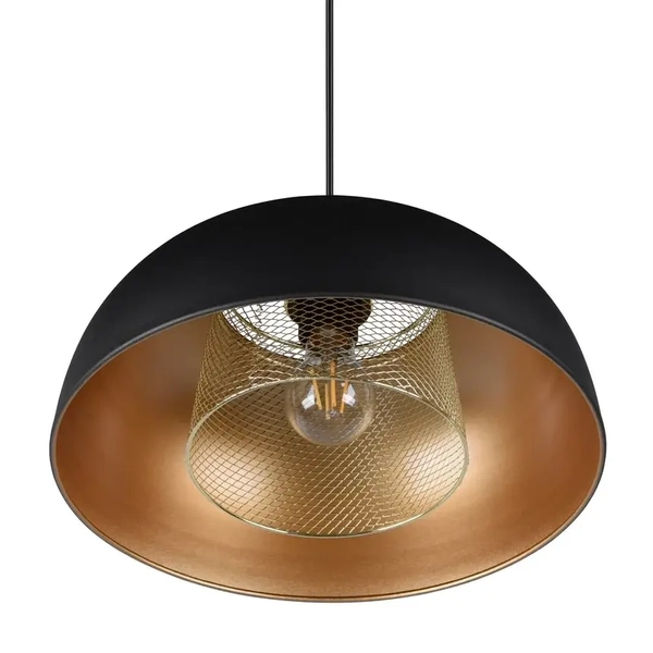 Zwieszana lampa Punch R30811932 RL Light kopuła do salonu czarna