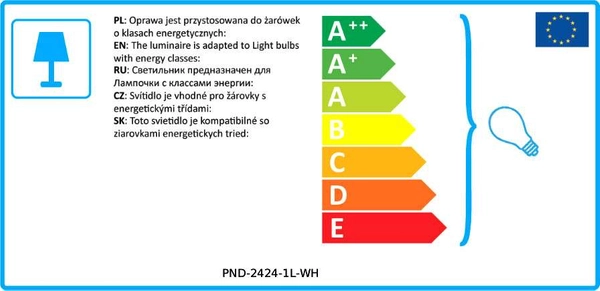 LAMPA wisząca PALERMO PND-2424-1L-WH Italux geometryczna OPRAWA metalowy zwis kula ball biała