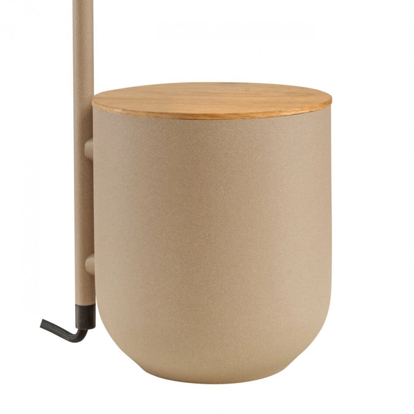 Skandynawska lampa biurkowa Botanica Wood 41110107 Kaspa regulowana beżowa