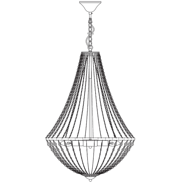 Jadalniany żyrandol Granso 105317 lampa wisząca nad stół chrom