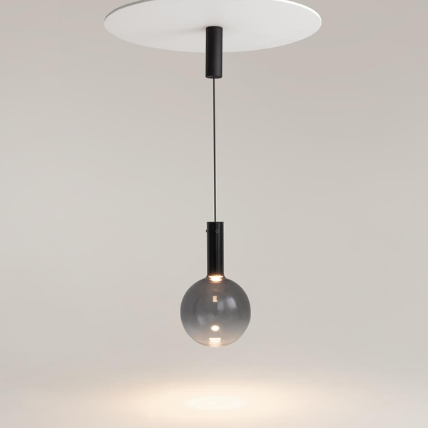 Lampa zawieszana Nebula MOD182PL-L6B3K LED 6W 3000K czarna przydymiona