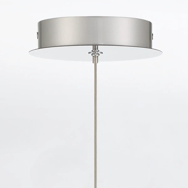 Szklana lampa wisząca kula Atomo QN-ATOMO-1P-PC LED 9W 3000K srebrny