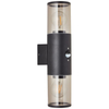 Elewacyjny kinkiet góra-dół Sergioro 96474/63 sensor IP44 czarny
