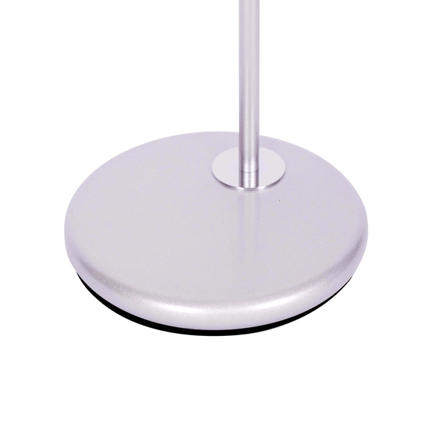 Stojąca lampa salonowa Kajtek K-MT-201 na podłogę srebrna