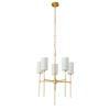 Abażurowa lampa wisząca DARLING ST-9501-5 GOLD złoty biały