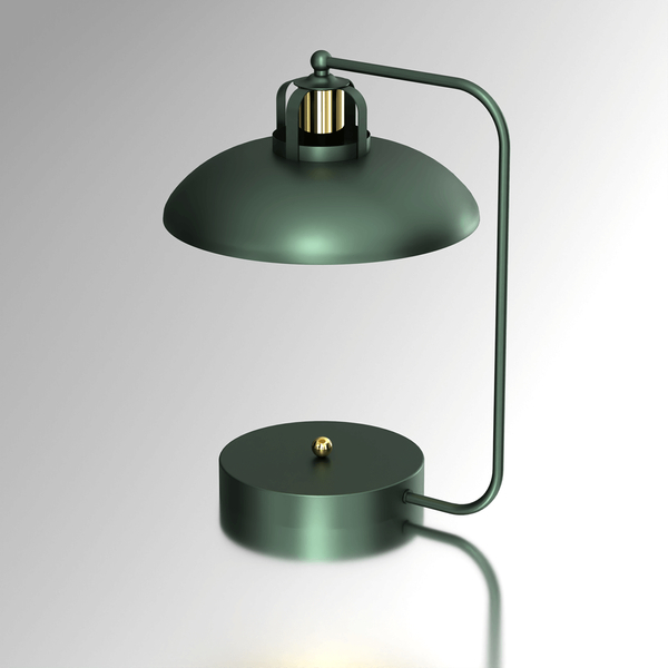 Stojąca lampa nocna Felix nowoczesna metalowa zielona złota