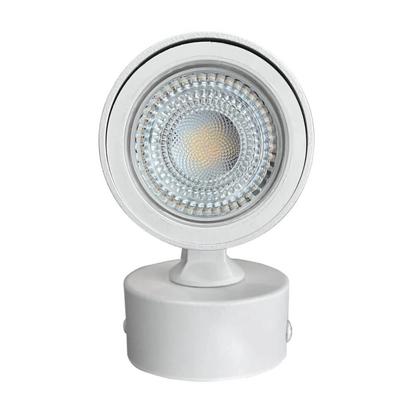 Lampa reflektorowa natynkowa Antillo LP-770/1W WH spot regulowana pojedyncza złoty biały