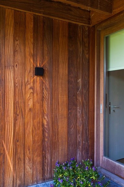 Kinkiet LAMPA ścienna GEMINI BEAMS 5104003012 Lutec kwadratowa OPRAWA elewacyjna LED 10W 3000K metalowa IP54 czarna