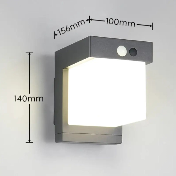 Kinkiet z czujnikiem COLOMBO R23286132 LED 5,5W 4000K IP44 czarny biały