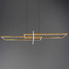 Wisząca lampa LED ZENITRA DL308320310 zwis 34W 3000K złote ramki