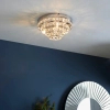 Sufitowa lampa glamour Motown MOTOWN-4CH chrom przezroczysty