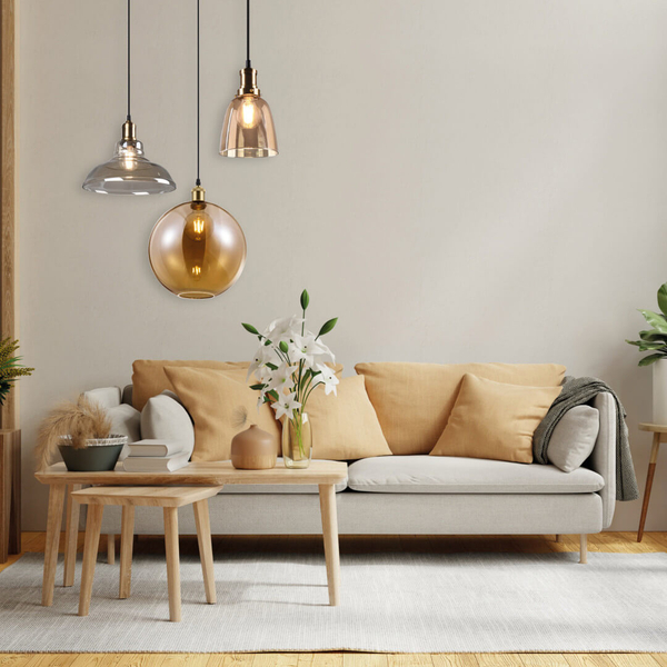 Wisząca lampa Dino R30771004 RL Light zwis bańka bursztynowa