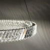 Lampa wisząca glamour LUXORA 11706 LED 38W 3000K nikiel