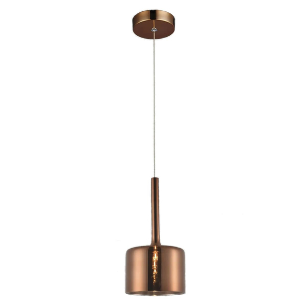 Zwis jadalniany nad stół Copenhagen P01028CU Cosmolight metal szkło miedziany