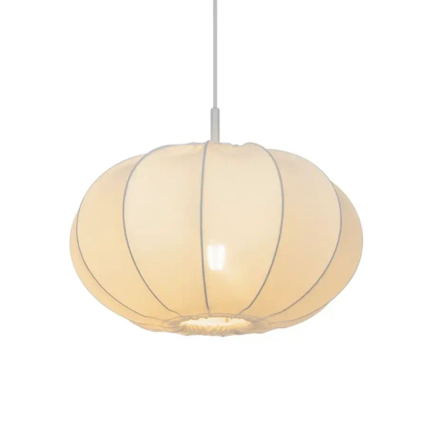 Okrągła lampa wisząca do salonu AERON 2312153001 nad stół biały