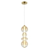 Salonowa lampa wisząca DAPHNE ML0346 LED 36W 3000K bursztynowa złota