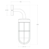 Kinkiet zewnętrzny Gardena Clasica ABR-KZKG-C-E27 Abruzzo IP44 metal czarny