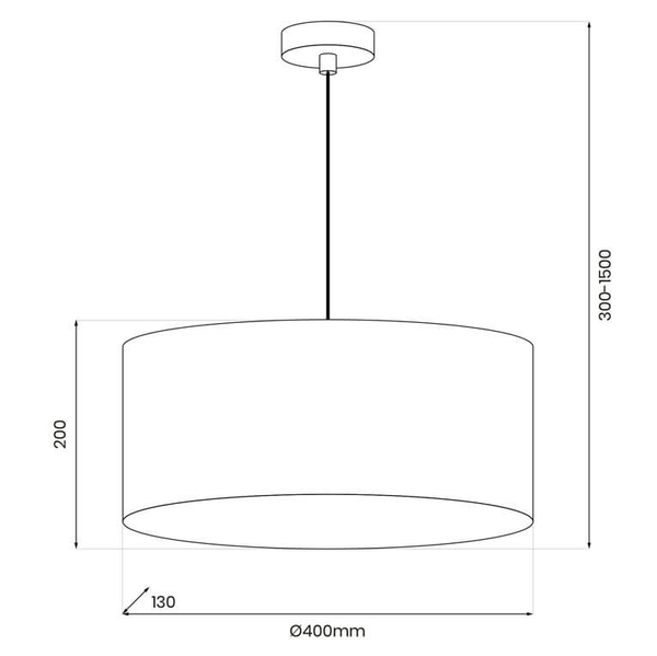 Dekoracyjna lampa wisząca Blossom MLP0870 Milagro boho czarny złoty