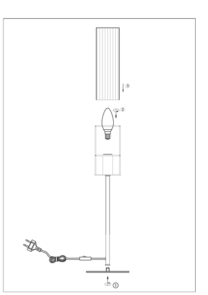 Szklana lampka na stół Tubo 108557 Markslojd tuba srebrna