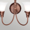 Ścienna lampa retro EM2-COPPER do przedpokoju miedziana