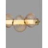 Szklana lampa wisząca TANVERA LE45206 LED 30W 3000K liniowa złota