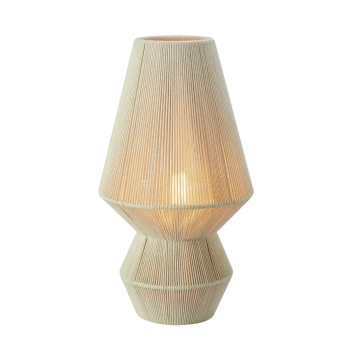 Lampa stołowa Razzo 108822 boho bawełniana metalowa beżowa