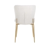Skandynawskie krzesło jadalniane ODESSA BOUCLE S4508 WHITE białe