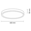 LAMPA sufitowa NOMI 7173 Shilo natynkowa OPRAWA okrągła LED 16W 3000K metalowa biała