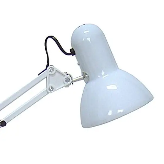 Stojąca LAMPA stołowa SAMSON 4211 Rabalux regulowana LAMPKA biurkowa metalowy reflektorek loftowy biały