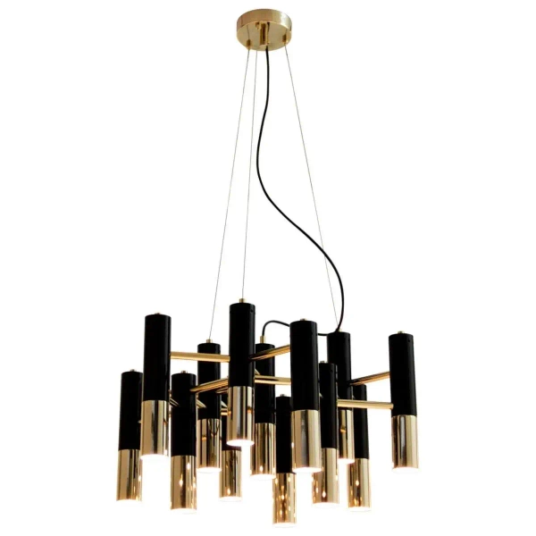 Zwis nad stół Golden pipe ST-5719-13 Step tuby złota czarna