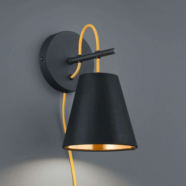 LAMPA ścienna ANDREUS 207500179 Trio klasyczna OPRAWA kinkiet czarny