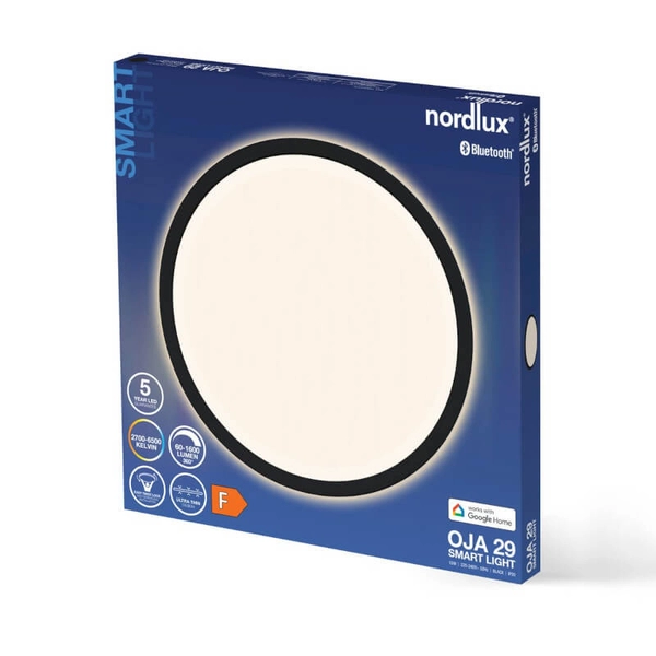 Okrągła lampa sufitowa Oja 2015036103 LED 2700-6500K biała czarna