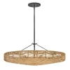 Wisząca lampa nad wyspę Ophelia QN-OPHELIA-6P-BK-CAM rattan brązowy