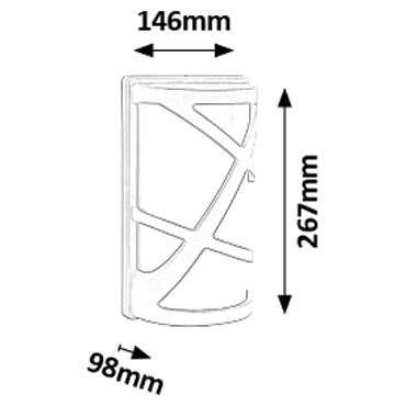 Zewnętrzna LAMPA ścienna DURANGO 8766 Rabalux półokrągła OPRAWA elewacyjny KINKIET outdoor IP54 brązowy