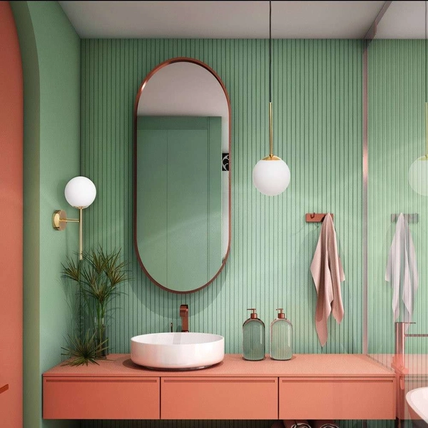 Łazienkowa LAMPA ścienna MIJA 20765105 Kaspa loftowa OPRAWA kinkiet szklana kula IP44 złota biała